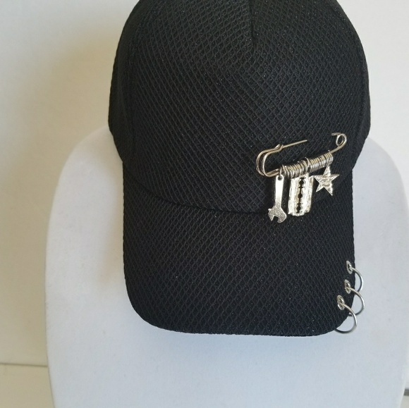 Women Black Baseball cap. - Picture 4 of 8